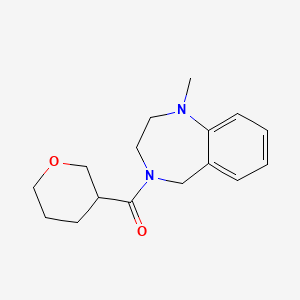 (1-methyl-3,5-dihydro-2H-1,4-benzodiazepin-4-yl)-(oxan-3-yl)methanone