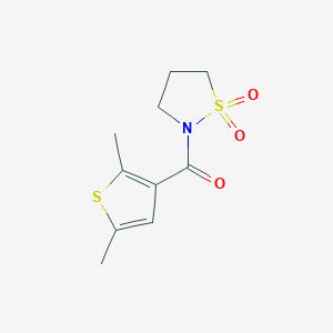 (2,5-Dimethylthiophen-3-yl)-(1,1-dioxo-1,2-thiazolidin-2-yl)methanone