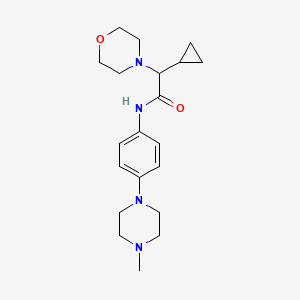 2-cyclopropyl-N-[4-(4-methylpiperazin-1-yl)phenyl]-2-morpholin-4-ylacetamide