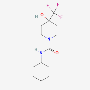 N-cyclohexyl-4-hydroxy-4-(trifluoromethyl)piperidine-1-carboxamide