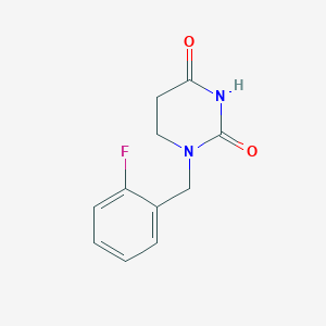 1-[(2-Fluorophenyl)methyl]-1,3-diazinane-2,4-dione