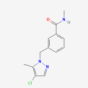 3-[(4-chloro-5-methylpyrazol-1-yl)methyl]-N-methylbenzamide