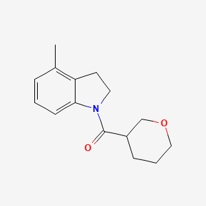 (4-Methyl-2,3-dihydroindol-1-yl)-(oxan-3-yl)methanone