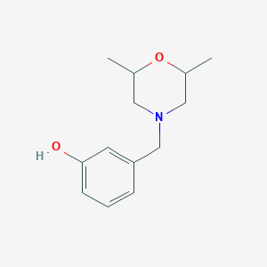 3-[(2,6-Dimethylmorpholin-4-yl)methyl]phenol