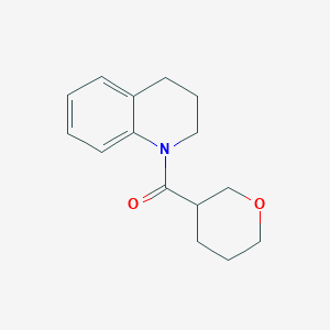 molecular formula C15H19NO2 B7614003 3,4-dihydro-2H-quinolin-1-yl(oxan-3-yl)methanone 