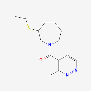 molecular formula C14H21N3OS B7614010 (3-Ethylsulfanylazepan-1-yl)-(3-methylpyridazin-4-yl)methanone 