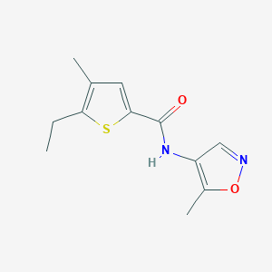 5-ethyl-4-methyl-N-(5-methyl-1,2-oxazol-4-yl)thiophene-2-carboxamide