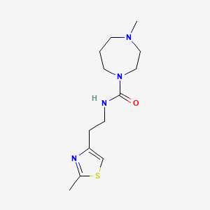 4-methyl-N-[2-(2-methyl-1,3-thiazol-4-yl)ethyl]-1,4-diazepane-1-carboxamide