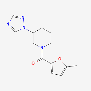 (5-Methylfuran-2-yl)-[3-(1,2,4-triazol-1-yl)piperidin-1-yl]methanone