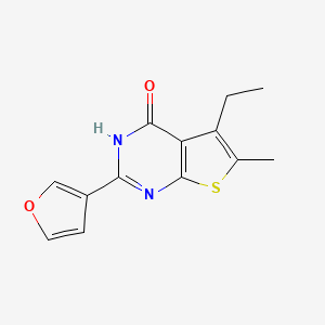 5-ethyl-2-(furan-3-yl)-6-methyl-3H-thieno[2,3-d]pyrimidin-4-one