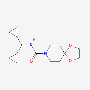 N-(dicyclopropylmethyl)-1,4-dioxa-8-azaspiro[4.5]decane-8-carboxamide