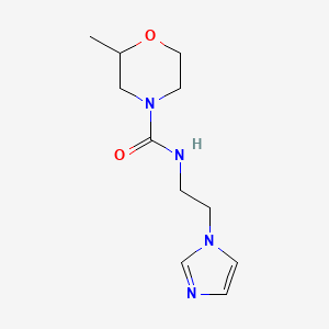 N-(2-imidazol-1-ylethyl)-2-methylmorpholine-4-carboxamide