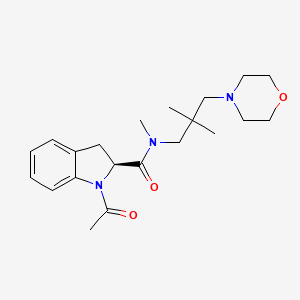 (2S)-1-acetyl-N-(2,2-dimethyl-3-morpholin-4-ylpropyl)-N-methyl-2,3-dihydroindole-2-carboxamide