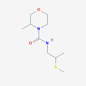 3-methyl-N-(2-methylsulfanylpropyl)morpholine-4-carboxamide