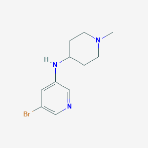 molecular formula C11H16BrN3 B7614170 5-Bromo-N-(1-methylpiperidin-4-YL)pyridin-3-amine 