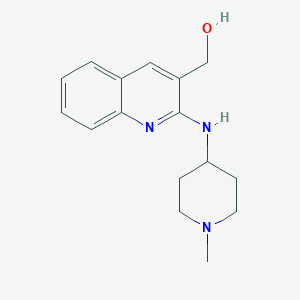 [2-[(1-Methylpiperidin-4-yl)amino]quinolin-3-yl]methanol