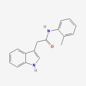 molecular formula C17H16N2O B7614232 2-(1H-Indol-3-yl)-N-o-tolyl-acetamide 