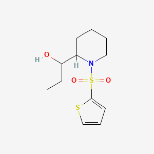 1-(1-Thiophen-2-ylsulfonylpiperidin-2-yl)propan-1-ol