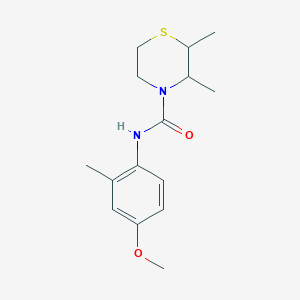 N-(4-methoxy-2-methylphenyl)-2,3-dimethylthiomorpholine-4-carboxamide