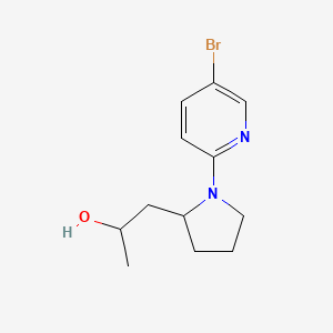 1-[1-(5-Bromopyridin-2-yl)pyrrolidin-2-yl]propan-2-ol