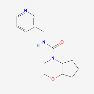 N-(pyridin-3-ylmethyl)-3,4a,5,6,7,7a-hexahydro-2H-cyclopenta[b][1,4]oxazine-4-carboxamide