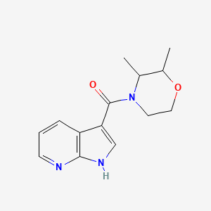 (2,3-dimethylmorpholin-4-yl)-(1H-pyrrolo[2,3-b]pyridin-3-yl)methanone