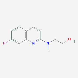 2-[(7-Fluoroquinolin-2-yl)-methylamino]ethanol