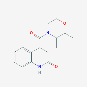 4-(2,3-dimethylmorpholine-4-carbonyl)-3,4-dihydro-1H-quinolin-2-one