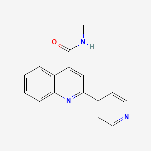 N-methyl-2-pyridin-4-ylquinoline-4-carboxamide