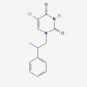 5-Chloro-1-(2-phenylpropyl)pyrimidine-2,4-dione