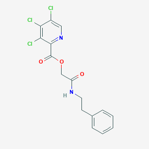 [2-Oxo-2-(2-phenylethylamino)ethyl] 3,4,5-trichloropyridine-2-carboxylate