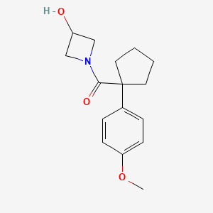 (3-Hydroxyazetidin-1-yl)-[1-(4-methoxyphenyl)cyclopentyl]methanone