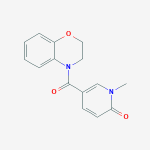 5-(2,3-Dihydro-1,4-benzoxazine-4-carbonyl)-1-methylpyridin-2-one