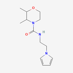 2,3-dimethyl-N-(2-pyrrol-1-ylethyl)morpholine-4-carboxamide