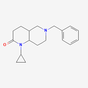 6-benzyl-1-cyclopropyl-4,4a,5,7,8,8a-hexahydro-3H-1,6-naphthyridin-2-one