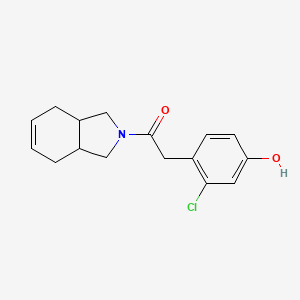 1-(1,3,3a,4,7,7a-Hexahydroisoindol-2-yl)-2-(2-chloro-4-hydroxyphenyl)ethanone