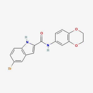 5-bromo-N-(2,3-dihydro-1,4-benzodioxin-6-yl)-1H-indole-2-carboxamide