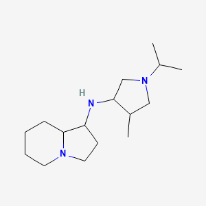 N-(4-methyl-1-propan-2-ylpyrrolidin-3-yl)-1,2,3,5,6,7,8,8a-octahydroindolizin-1-amine