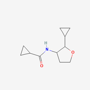 N-(2-cyclopropyloxolan-3-yl)cyclopropanecarboxamide