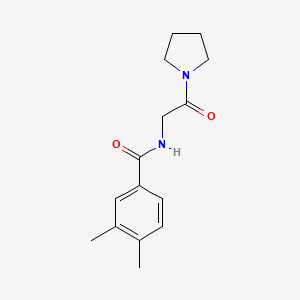 3,4-dimethyl-N-(2-oxo-2-pyrrolidin-1-ylethyl)benzamide