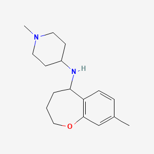 1-methyl-N-(8-methyl-2,3,4,5-tetrahydro-1-benzoxepin-5-yl)piperidin-4-amine