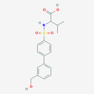 2-[[4-[3-(Hydroxymethyl)phenyl]phenyl]sulfonylamino]-3-methylbutanoic acid