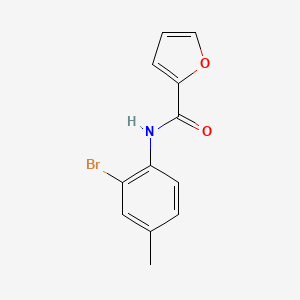 molecular formula C12H10BrNO2 B7614745 N-(2-bromo-4-methylphenyl)furan-2-carboxamide 