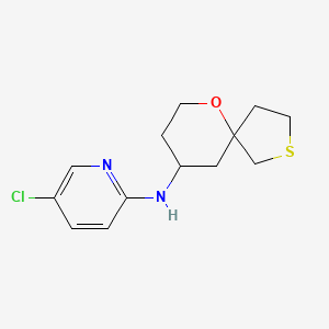 5-chloro-N-(6-oxa-2-thiaspiro[4.5]decan-9-yl)pyridin-2-amine