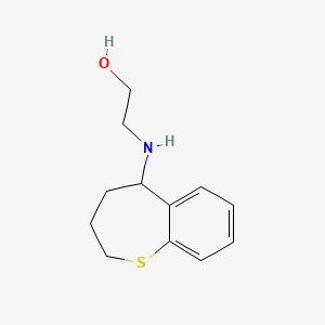 molecular formula C12H17NOS B7614769 2-(2,3,4,5-Tetrahydro-1-benzothiepin-5-ylamino)ethanol 