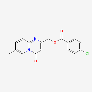 (7-Methyl-4-oxopyrido[1,2-a]pyrimidin-2-yl)methyl 4-chlorobenzoate