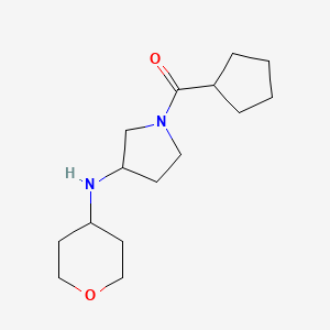 Cyclopentyl-[3-(oxan-4-ylamino)pyrrolidin-1-yl]methanone