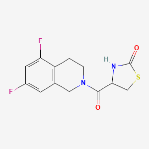 4-(5,7-difluoro-3,4-dihydro-1H-isoquinoline-2-carbonyl)-1,3-thiazolidin-2-one