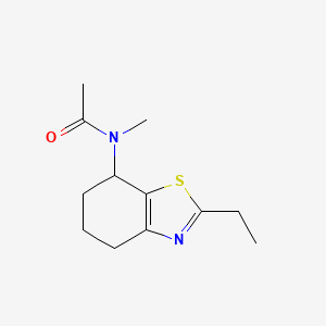 N-(2-ethyl-4,5,6,7-tetrahydro-1,3-benzothiazol-7-yl)-N-methylacetamide