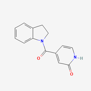 4-(2,3-dihydroindole-1-carbonyl)-1H-pyridin-2-one